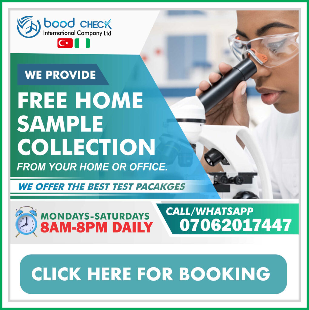 Boodcheck Laboratory Home/Office sample collection in kano state, Nigeria